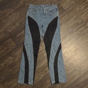 Mugler Spiral Panel Jeans